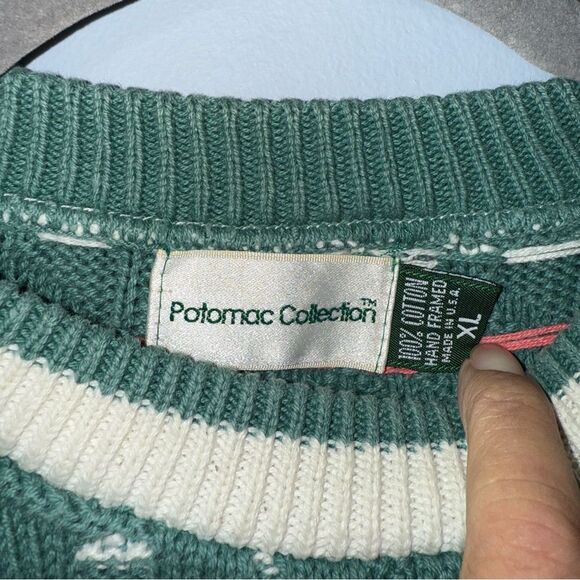 Potomac Collection VTG Womens Crewneck Sweater Cotton Grandpa Northern isles XL - Picture 4 of 8